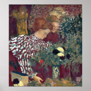 Edouard Vuillard Woman in a Striped Dress Poster