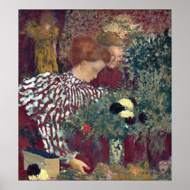 Edouard Vuillard Woman in a Striped Dress Poster (Front)