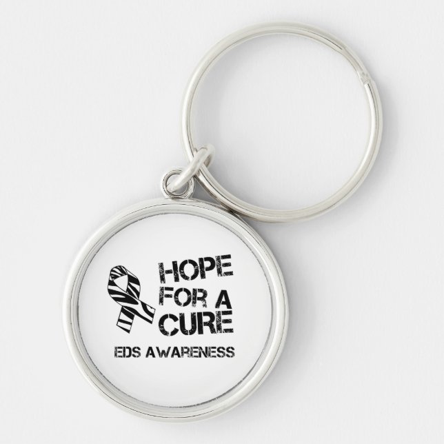 EDS Awareness Hope for a Cure Keychain (Front)
