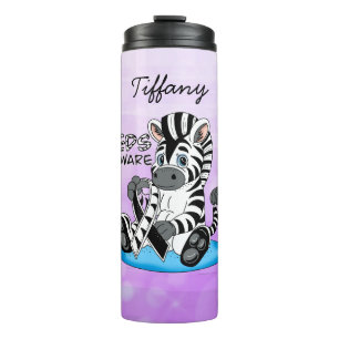 EDS Awareness Ribbon and Zebra Thermal Tumbler