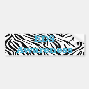 EDS Awareness Zebra Stripe Bumper Stickers