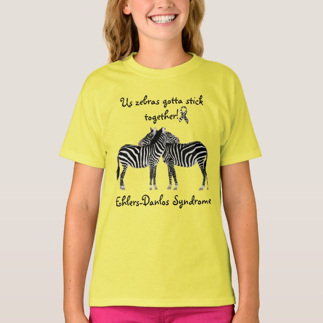 EDS Ehlers-Danlos syndrome Support Awareness Shirt (Front)