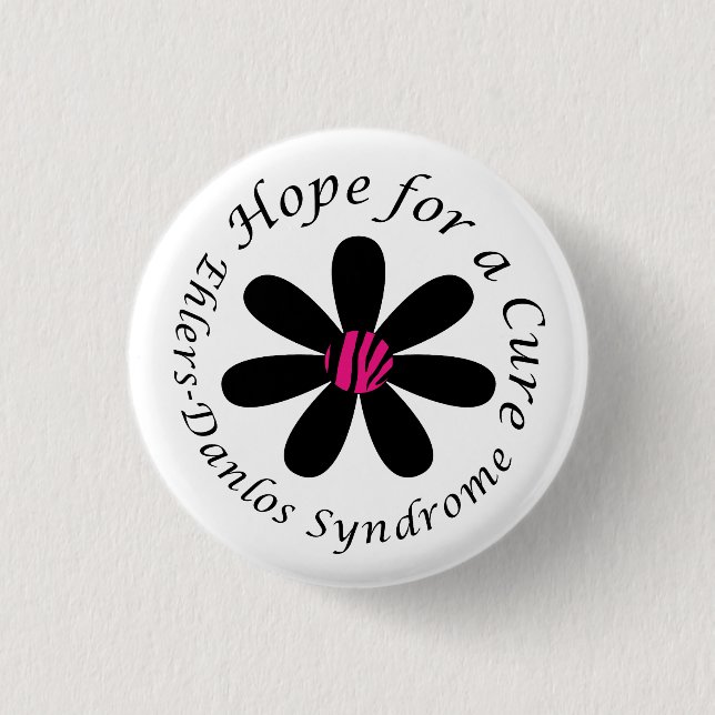 EDS Hope for a Cure Button (Front)