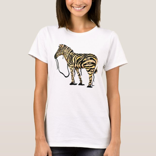 EDS Hope Zebra Womans T-shirt (Front)