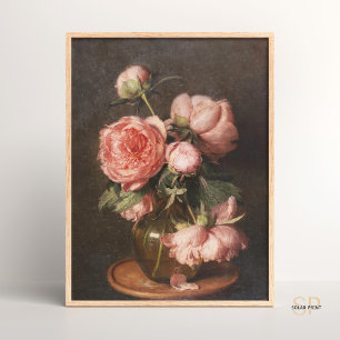 Eduard von Grutzner Grützner Pfingstrosen Peonies Poster