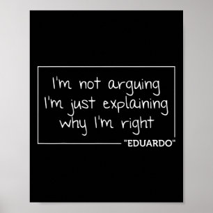 Eduardo Quote Funny Birthday Personalised Name Gif Poster