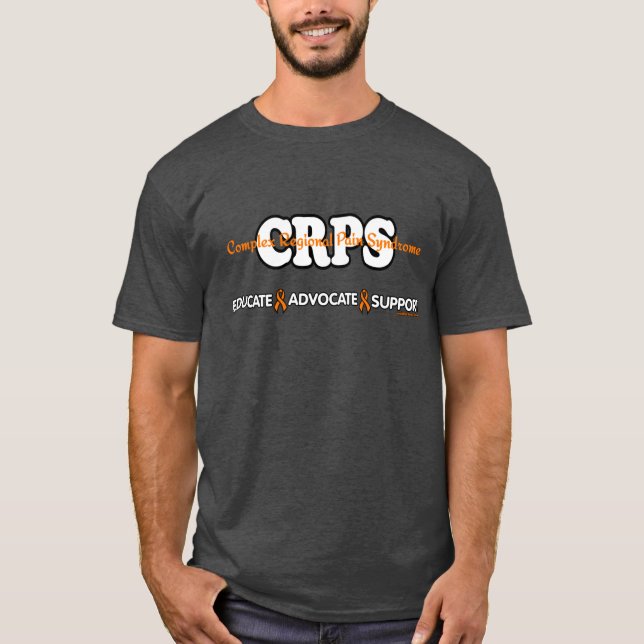 EDUCATE ADVOCATE SUPPORT...CRPS T-Shirt (Front)