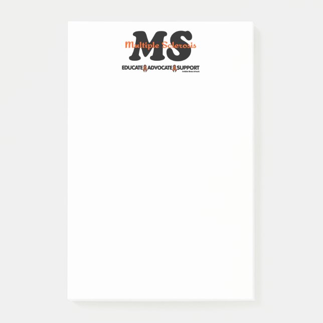 Educate Advocate Support...MS Post-it Notes (Front)