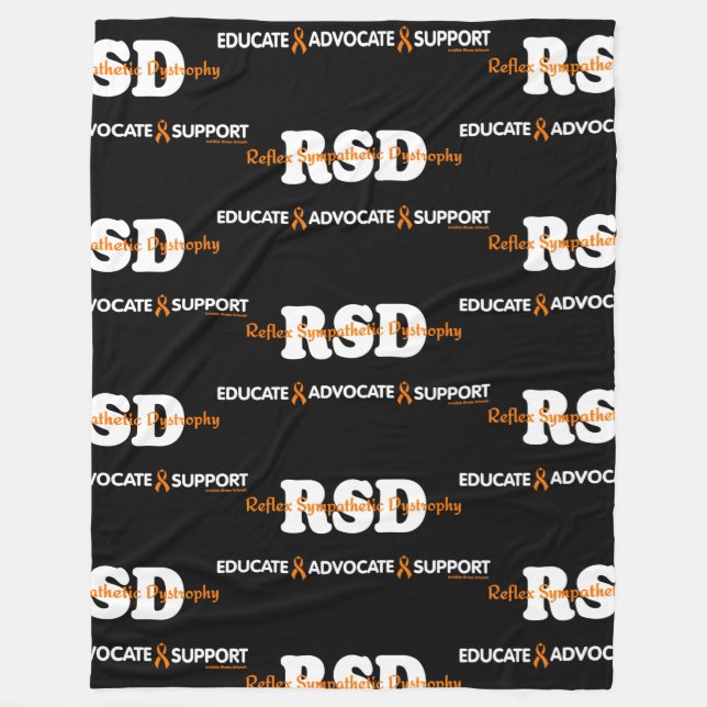 EDUCATE ADVOCATE SUPPORT...RSD FLEECE BLANKET (Front)