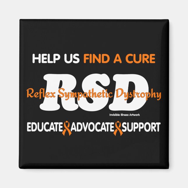 EDUCATE ADVOCATE SUPPORT...RSD MAGNET (Front)
