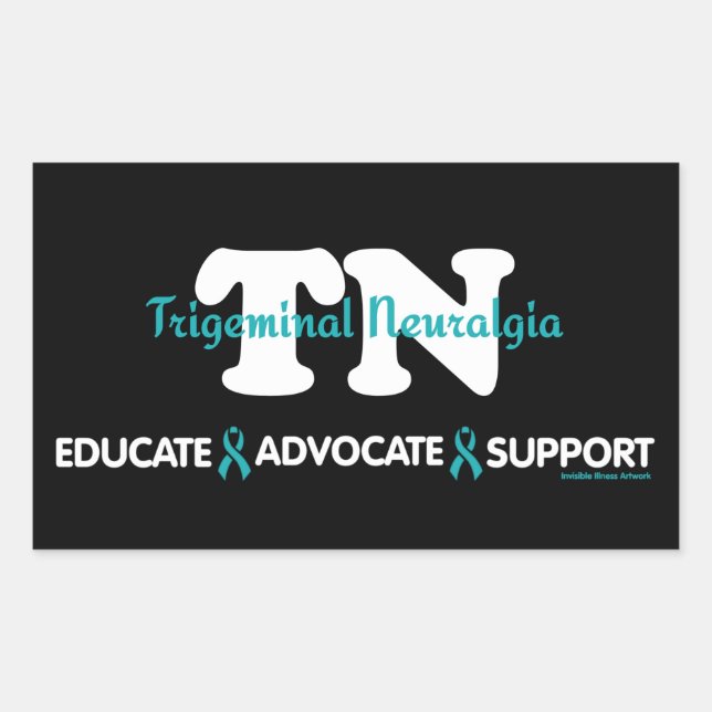 EDUCATE ADVOCATE SUPPORT...TN RECTANGULAR STICKER (Front)