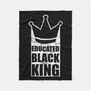 Educated Black King Martin Luther King Day Human R Fleece Blanket