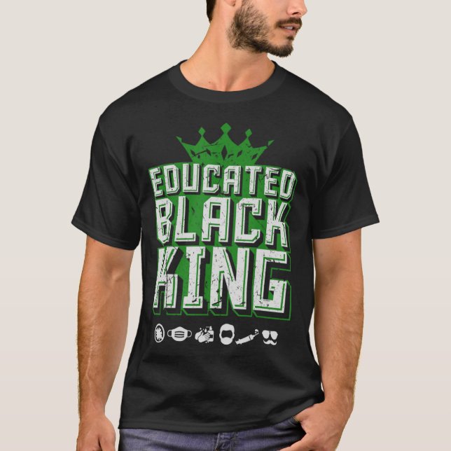 Educated Black Pride King  Fathers Day Oversized T-Shirt (Front)