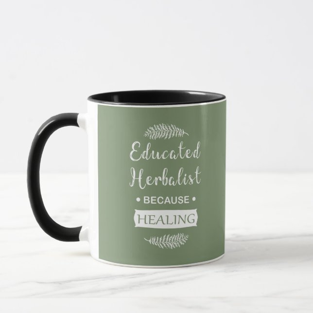 Educated herbalist mug (Left)