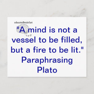 educatedbrainfart Postcard