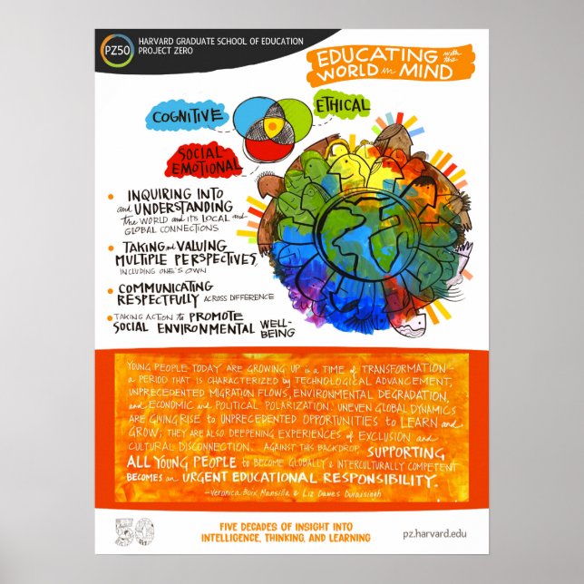 Educating with the World in Mind - PZ50 Poster (Front)