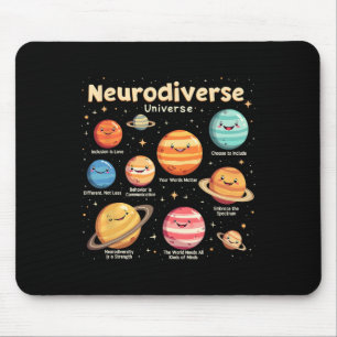 Education Autism Awareness Neurodiverse Universe S Mouse Pad
