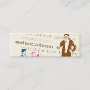 Education Bookmark Mini Business Card