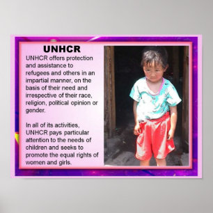 Education, Citizenship, Refugees, UNHCR Poster