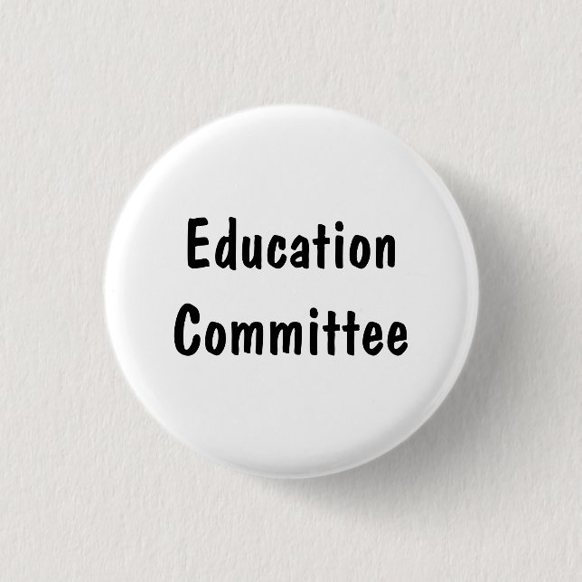 Education Committee 3 Cm Round Badge (Front)