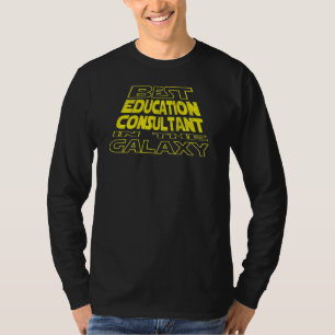 Education Consultant Space Backside Design T-Shirt