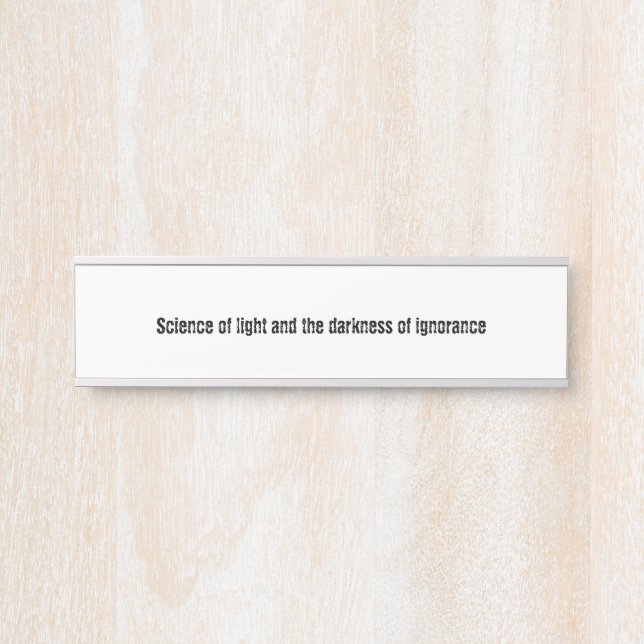 Education Door Sign (Front)