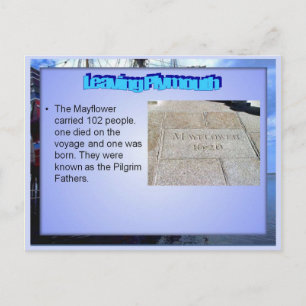 Education, History, Leaving Plymouth Postcard