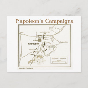 Education, History, Napoleon, Austerlitz Battle Postcard