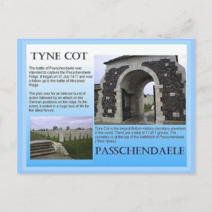 Education, History, World War I,  Tyne Cot Postcard