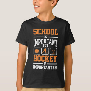 Education Ice Hockey Player Defense Forward Goalie T-Shirt