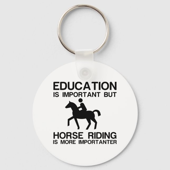 EDUCATION IMPORTANT HORSE RIDING IMPORTANTER KEY RING (Front)