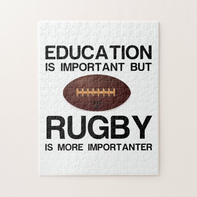 EDUCATION IMPORTANT RUGBY IMPORTANTER JIGSAW PUZZLE (Vertical)