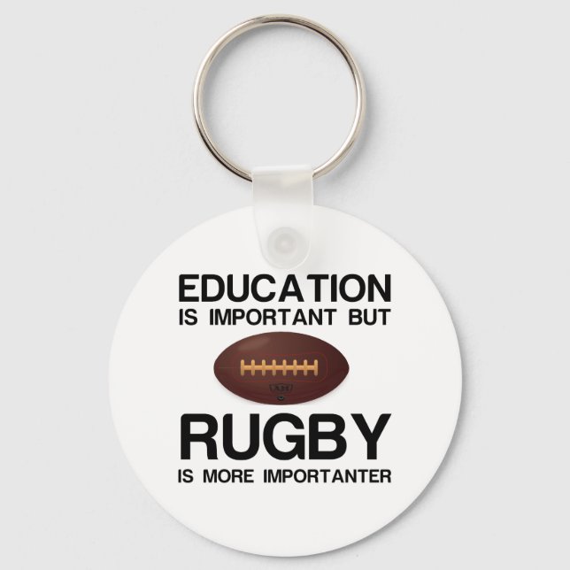 EDUCATION IMPORTANT RUGBY IMPORTANTER KEY RING (Front)