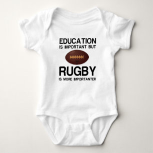 EDUCATION IMPORTANT RUGBY IMPORTER BABY BODYSUIT
