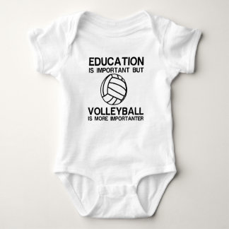 EDUCATION IMPORTANT VOLLEYBALL IMPORTANTER BABY BODYSUIT