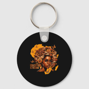 Education Is Dom Black Teacher Books Black History Key Ring