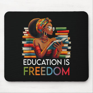 Education Is Dom Black Teacher Books Black History Mouse Pad