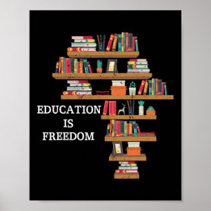Education Is Freedom African American Black Histor Poster