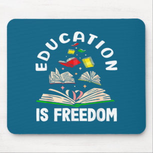 Education is freedom black history month mouse pad