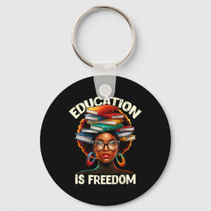 Education Is Freedom Black Teacher Books Black His Key Ring