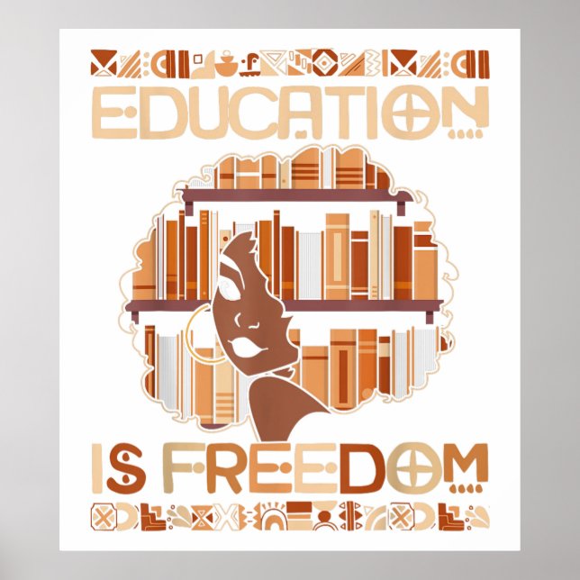 Education is freedom poster (Front)