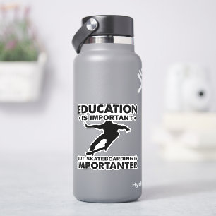 Education is Important  4" Kiss Cut Vinyl Sticker