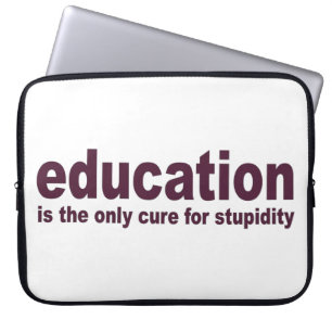 Education is the Cure Laptop Sleeve