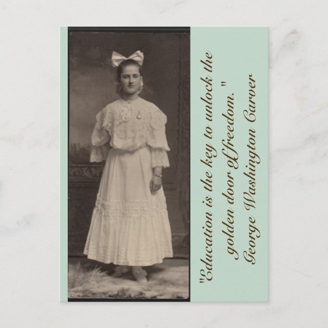 Education is the key to unlock the golden door... postcard (Front)