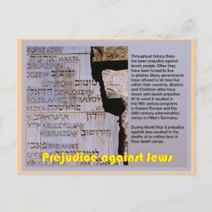 Education,  Judaism, Prejudice against Jews Postcard