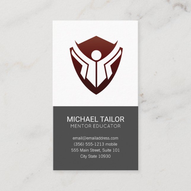 Education Logo Business Card (Front)