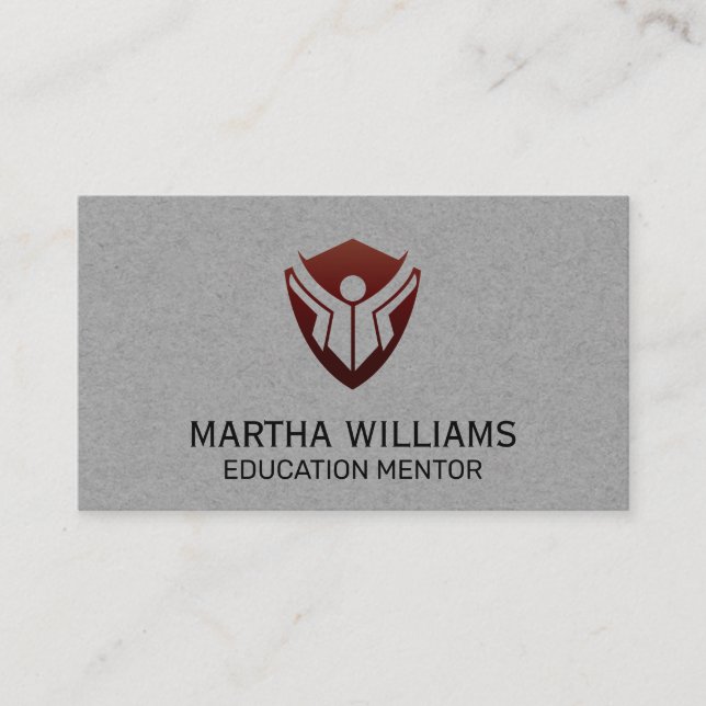Education Logo Business Card (Front)