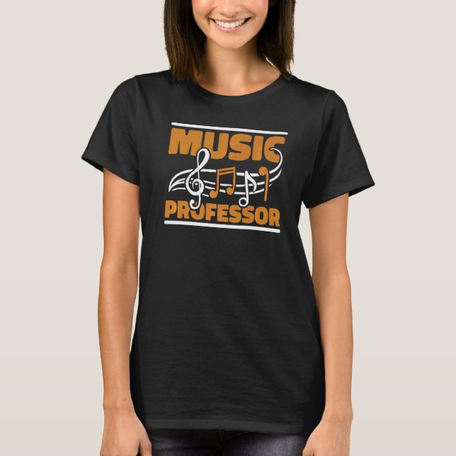 Education Notes School  Educator Music Teacher T-Shirt (Front)