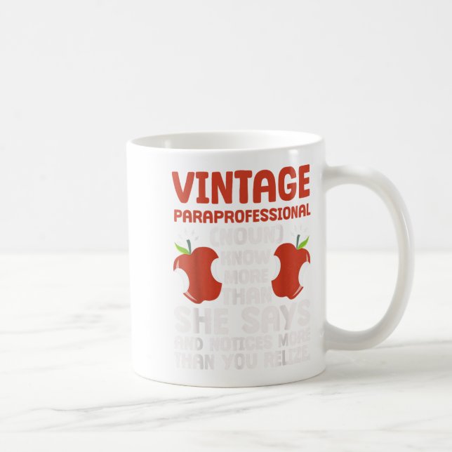 Education Pride Paraprofessional Definition  Coffee Mug (Right)