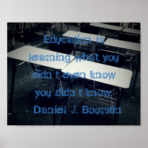 Education Quote 11" x 8.5", Poster (Matte)